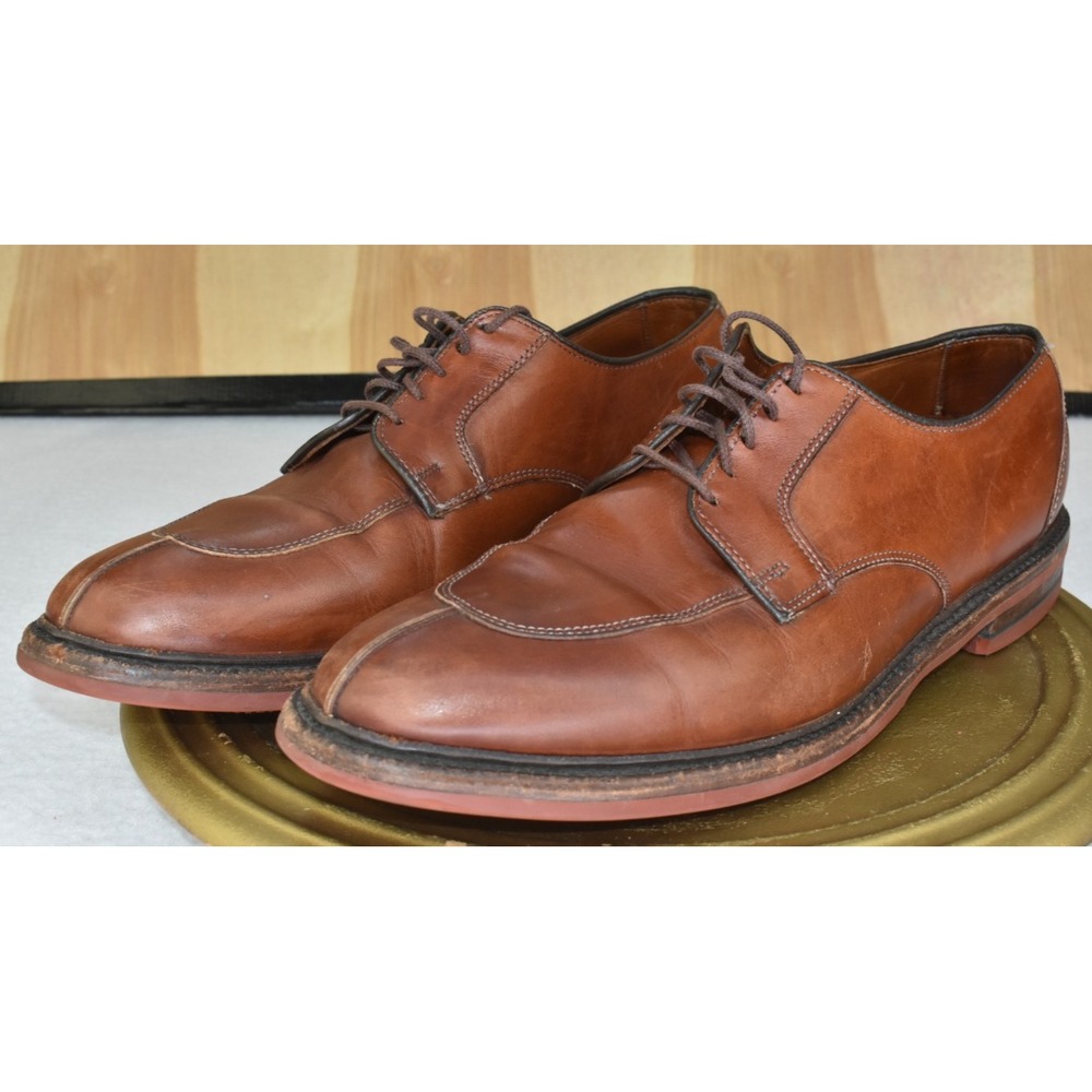Allen‎ Edmonds Walton Men's Shoes Size 11.5 Split Toe Oxford Derby Brown Leather